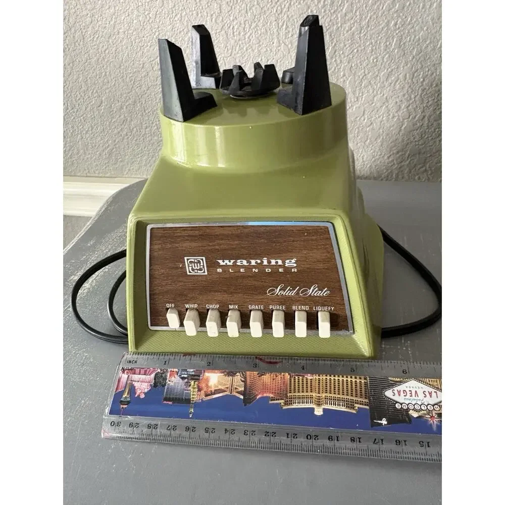 Avocado 70's Waring Blender 1186 Solid State CCW-8 USA 